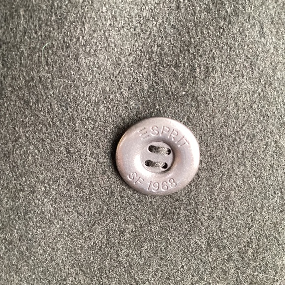 Esprit women’s pea coat, wool, sz M, medium length, seaweed green - Picture 5 of 14